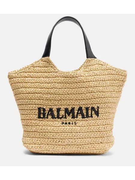 Top Balmain cu autograf bej