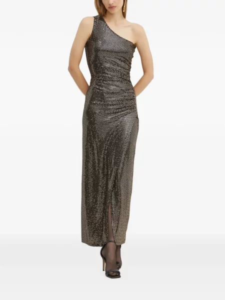 Rochie midi Morgan cu un umăr gol negru
