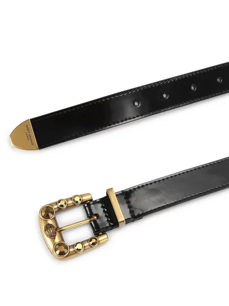 Kurt Geiger London curea pentru femei din piele Maddox negru