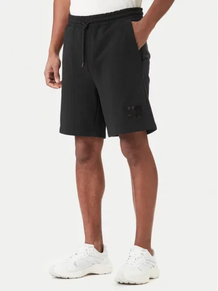 HUGO Шорти от плат Darix черен