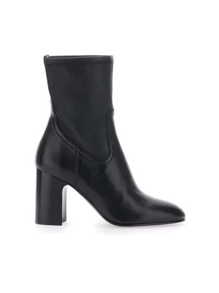 Botki Stuart Weitzman skórzane czarne