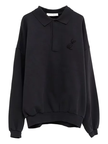 Polo Fear Of God Essentials cu broderie negru