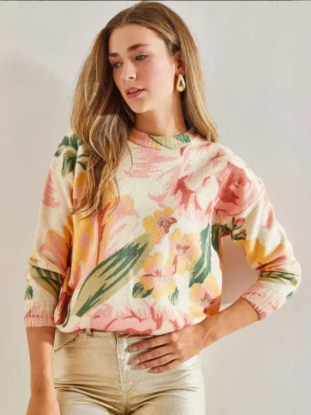 Bianco Lucci Pulover Pullover mešane barve