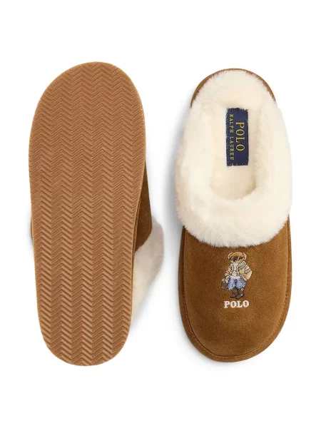 Замшевые тапочки Polo Ralph Lauren