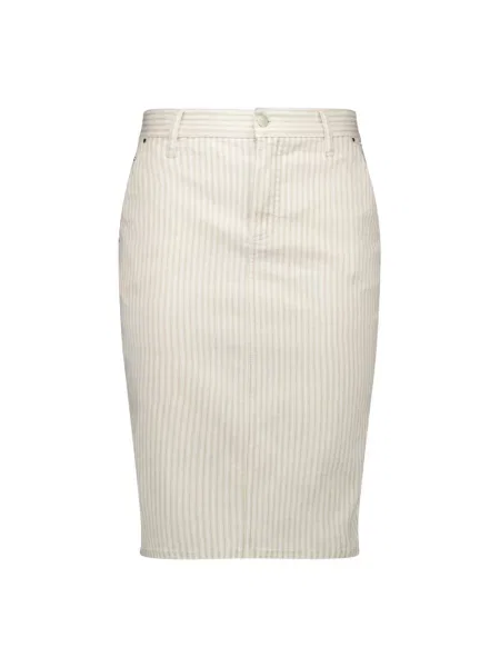 Osłona prążkowany spódnica ołówkowa Gerry Weber beżowa