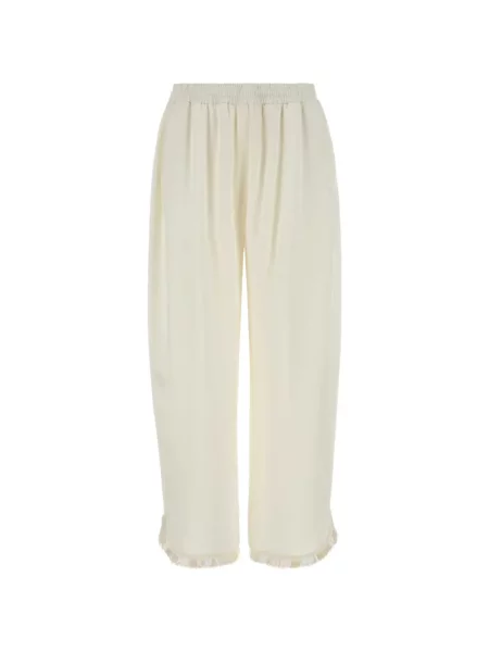 Pantaloni Stella Mccartney cu paiete alb
