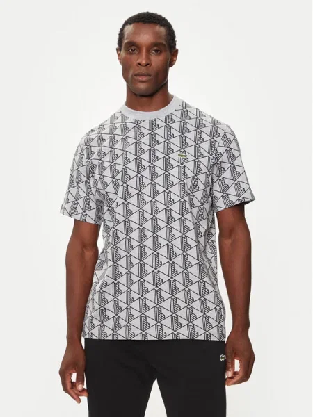 Lacoste férfi póló silver chine/fekete. Méret: XXL fekete