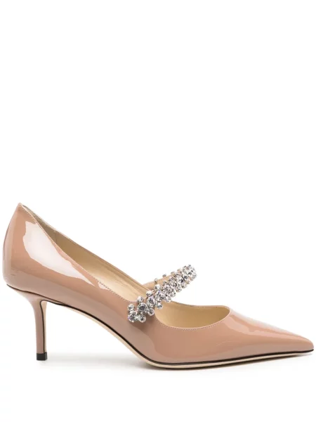 Pantofi cu toc Jimmy Choo din piele roz