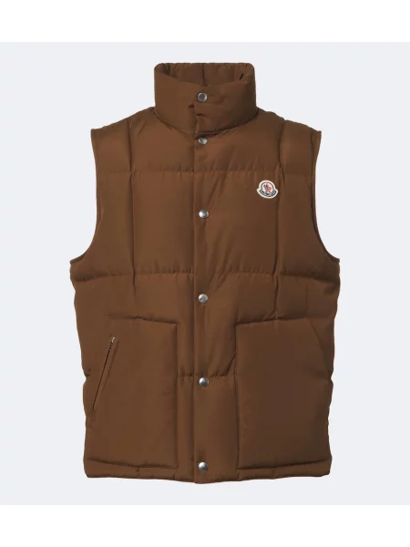 Vestă din puf Moncler maro