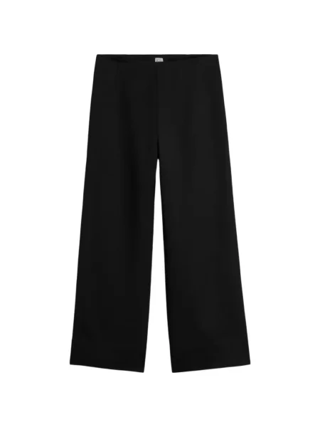 Pantaloni Toteme din satin negru