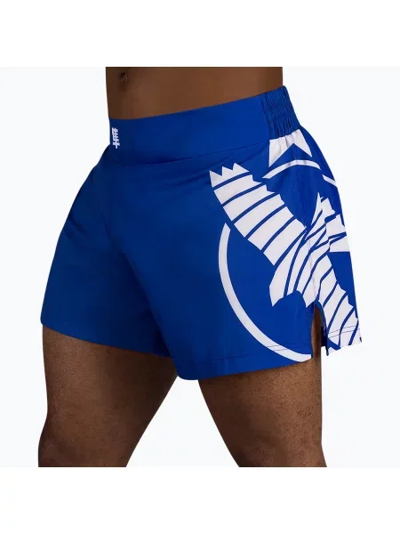 Spodenki treningowe Hayabusa Icon Kickboxing blue/white białe