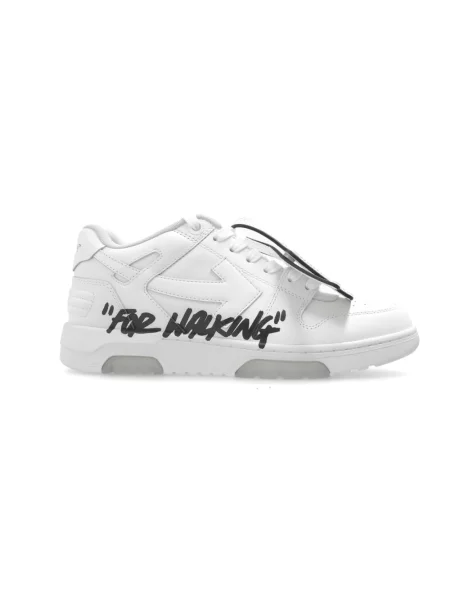 Sneakersy Off-white skórzane biznesowe białe