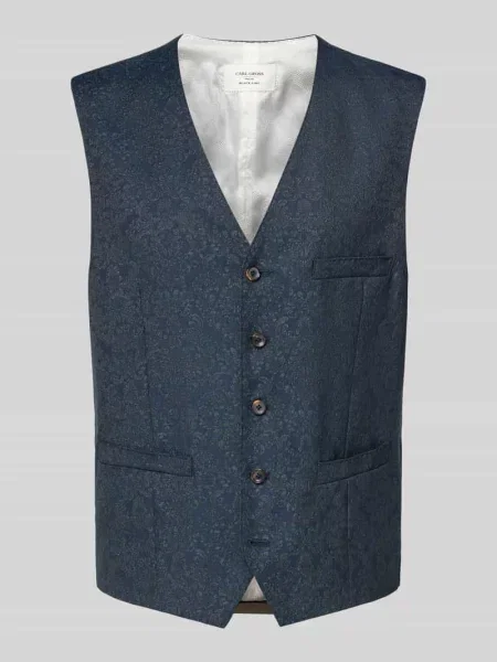 Kamizelka o kroju regular fit z dodatkiem żywej wełny model Waldo' Carl Gross
