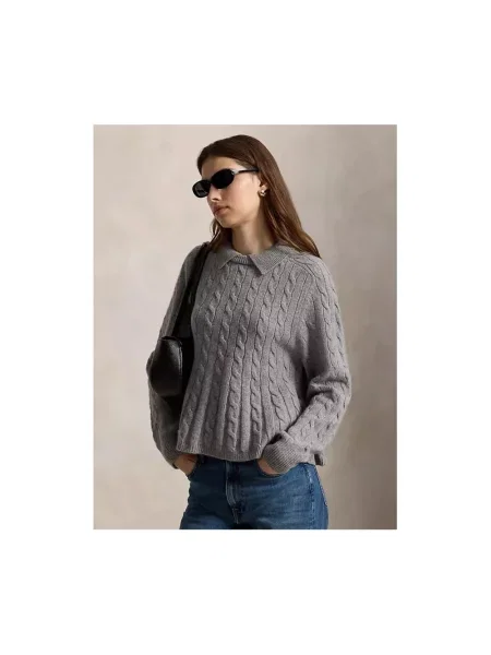 Sweter Polo Ralph Lauren wełniany szary