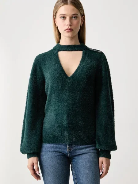 Guess pulover pentru femei JAYCEE verde