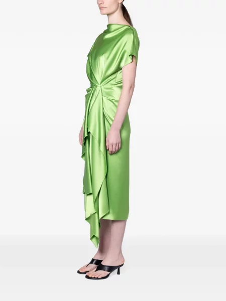 Rochie midi Roksanda drapată verde