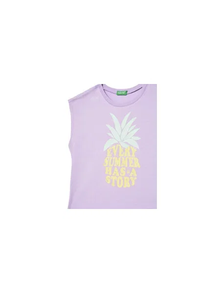United Colors Of Benetton Felső Regular Fit lila