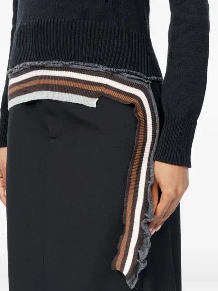 Pulover Mm6 Maison Margiela cu dungi negru