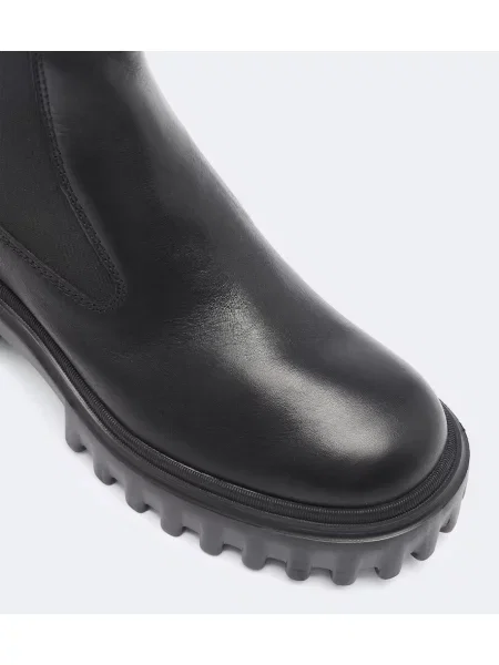Botine chelsea Hogan din piele negru
