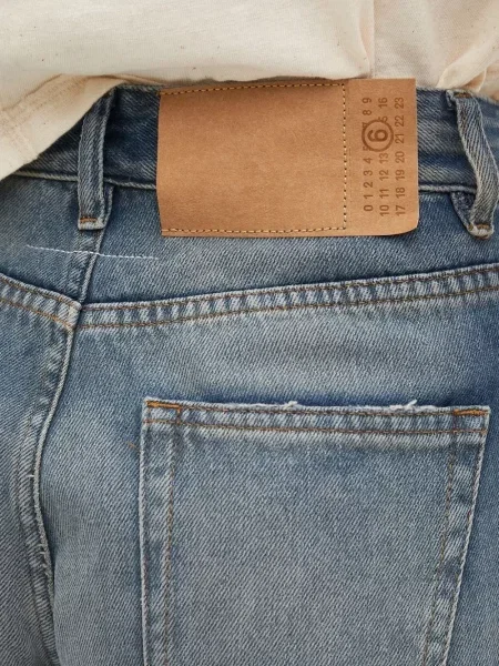 Дънки с широки крачоли Mm6 Maison Margiela синьо