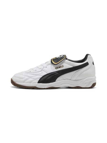 PUMA Sneakersy unisex King Indoor Buty Biały/Czarny 44 białe