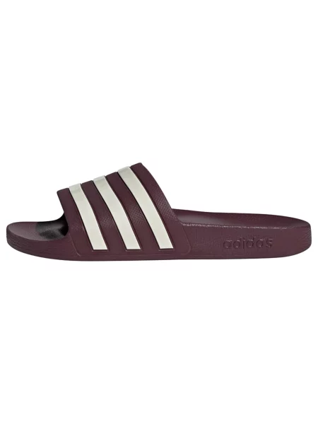 ADIDAS SPORTSWEAR Šľapky Adilette Aqua vínovo / šedobiela červená