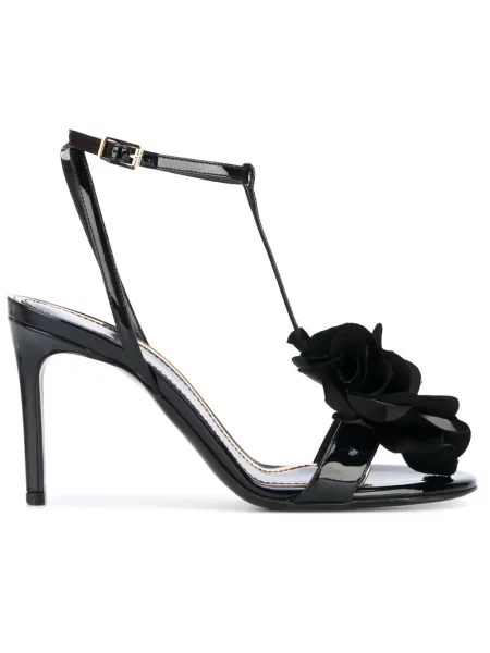 Sandale Lanvin cu model floral negru