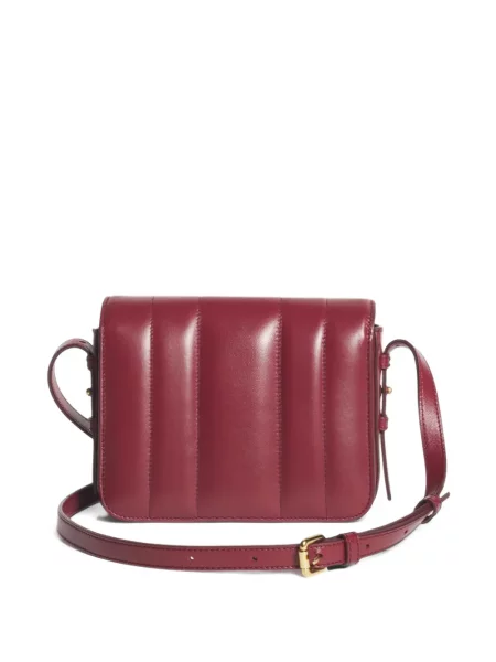 Кожена ватиран чанта Maison Kitsuné червено