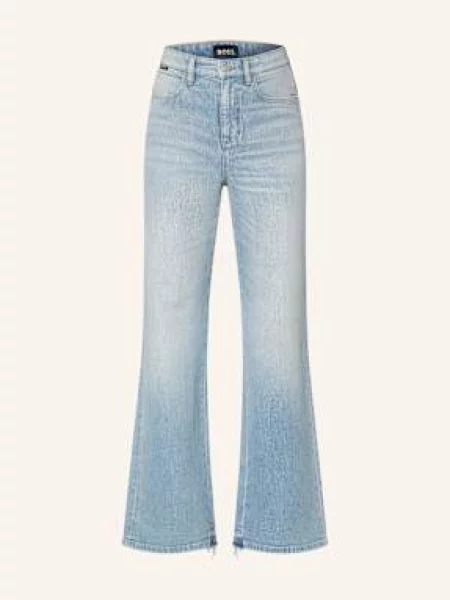Boss Jeansy Straight Rosalya blau niebieskie