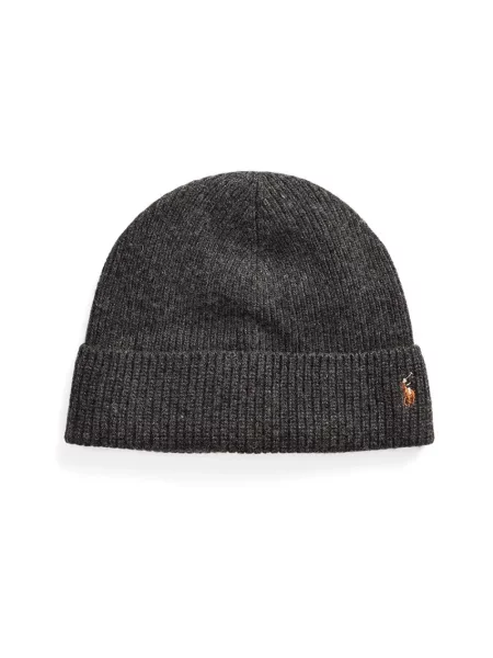 Czapka Polo Ralph Lauren wełniana szara