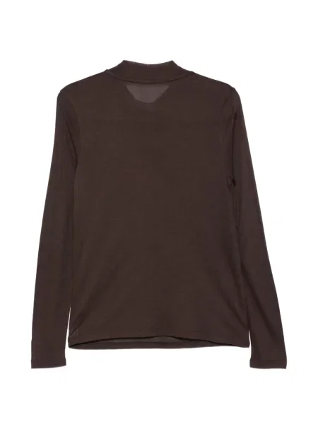 Lung tricou Majestic Filatures maro
