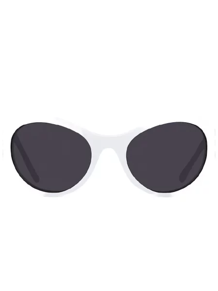 Ovalo formos saulės akiniai Givenchy Eyewear balta