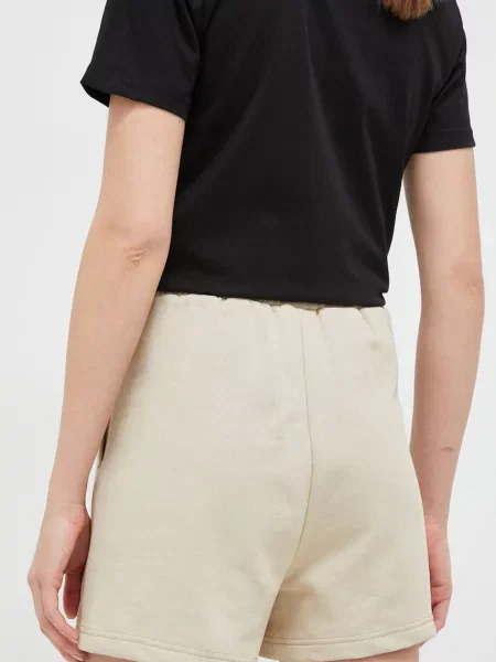 Šortky Fila s aplikací high waist béžová