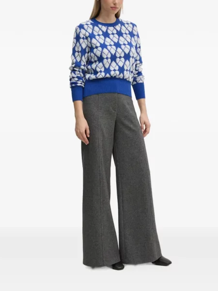 Pulover Benetton cu model argyle albastru