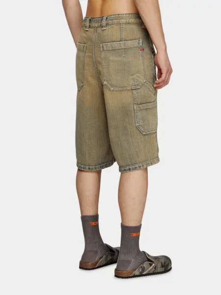 Джинсовые шорты Diesel коричневые