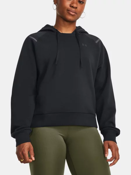 Dámska mikina Under Armour Fleece Hoodie black/black čierna