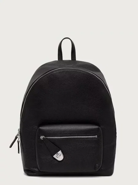 Coccinelle rucsac pentru bărbați din piele negru