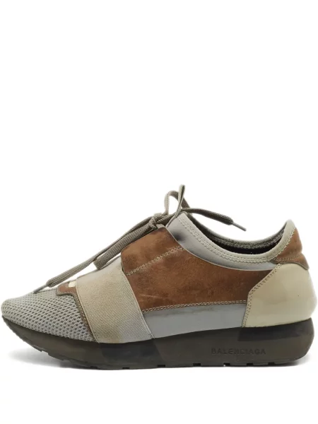Kožené tenisky Balenciaga Pre-owned šedé
