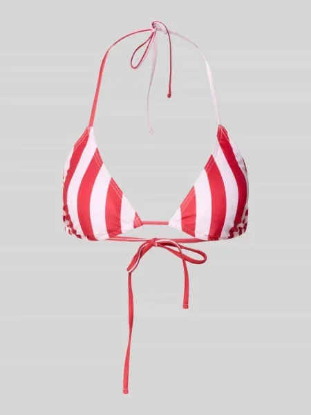 Góra od bikini z wiązaniem z tyłu model BAOMI' Pieces czerwone