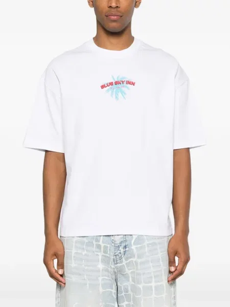 Tricou Blue Sky Inn cu imagine alb