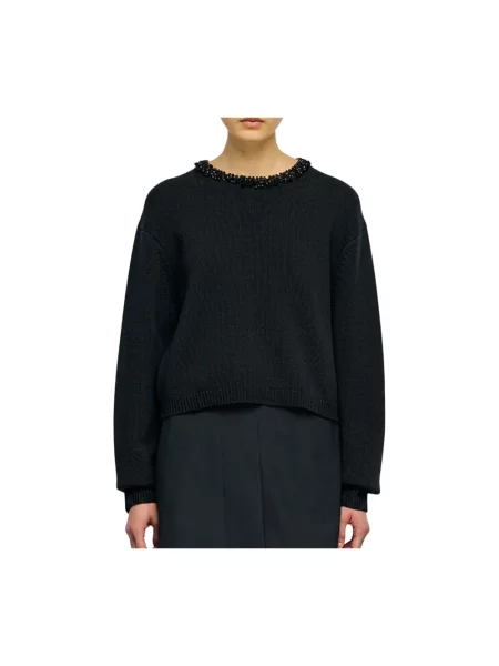 Sweter Semicouture wełniany czarny