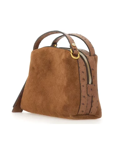 Torebka crossbody Gianni Chiarini skórzana brązowa