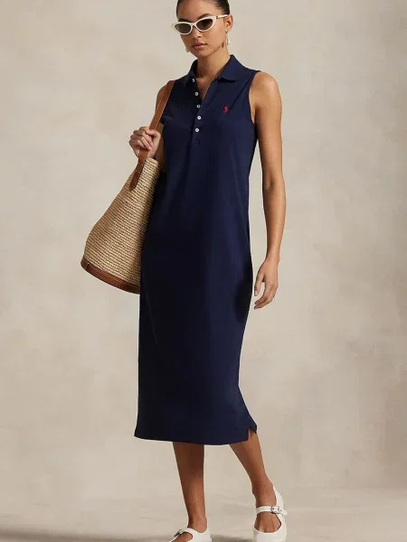 Polo Ralph Lauren sukienka na co dzień Kobiety jednolity XS niebieski