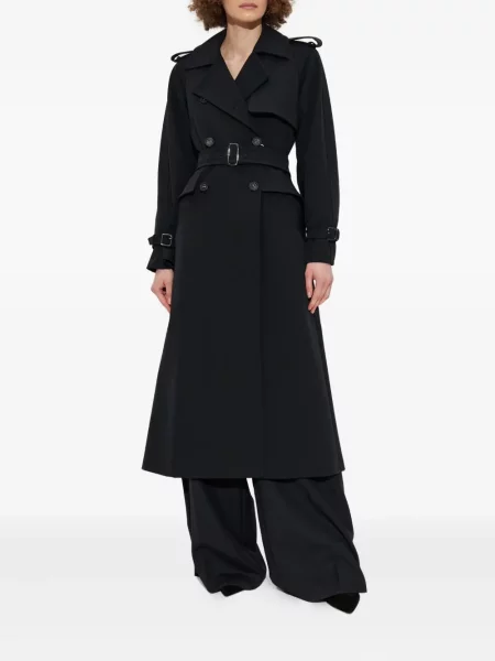 Cu peplum trenci Max Mara negru