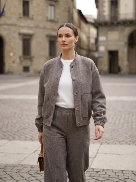 Бомбер Seventeen кашемір коричневий