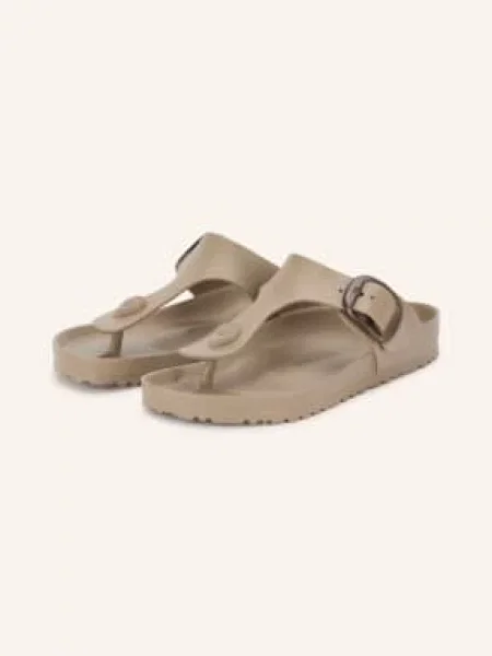 Birkenstock Japonki Gizeh Big Buckle beige beżowe