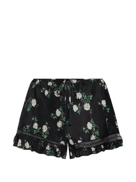 Pantaloni scurți Dolce & Gabbana cu model floral cu imagine negru