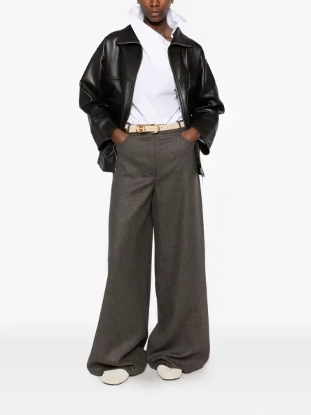 Reversibil geanta de piele Leather Authority maro