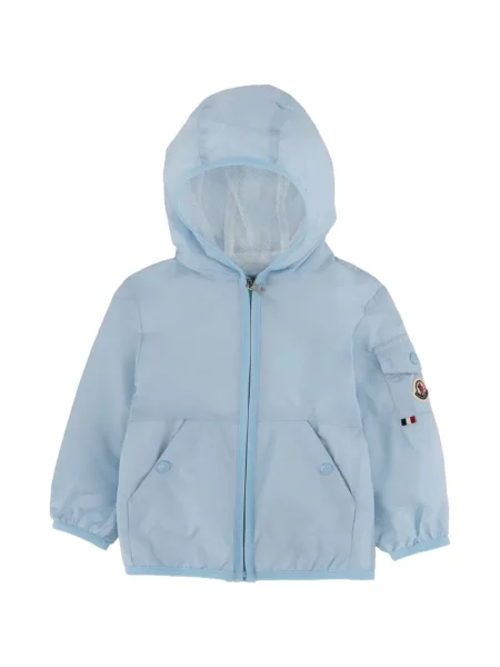 Kurtka dziecięca Moncler Enfant niebieska