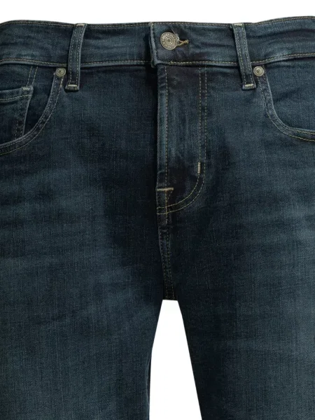 Blugi 7 For All Mankind cu autograf albastru